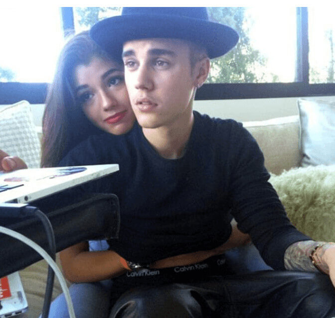 Yovanna Ventura With Her Former Boyfriend Justin Bieber